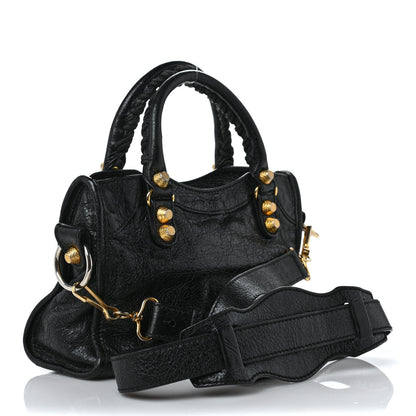 Balenciaga Agneau Giant 12 Gold Hardware Mini City Black 3 of 10