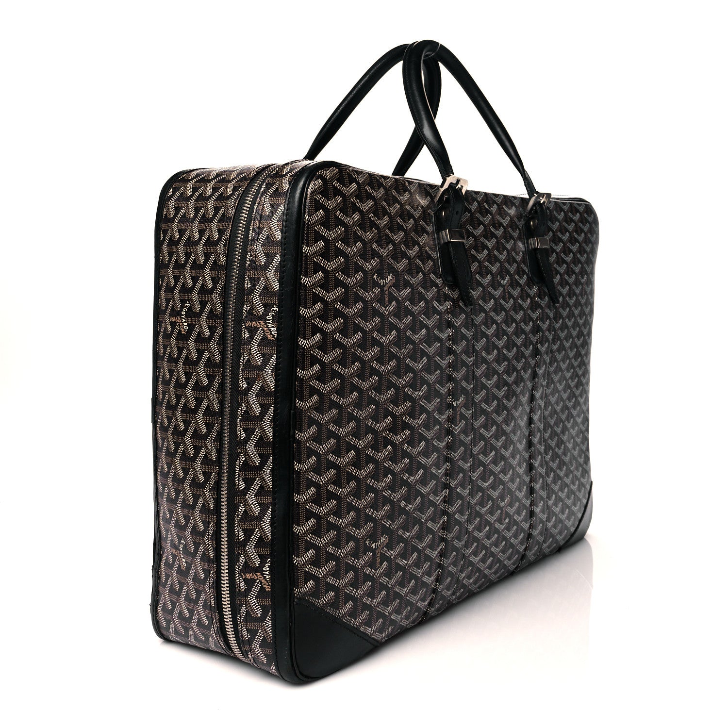 Goyard Goyardine Majordome 50 Soft Suitcase Black 3 of 11