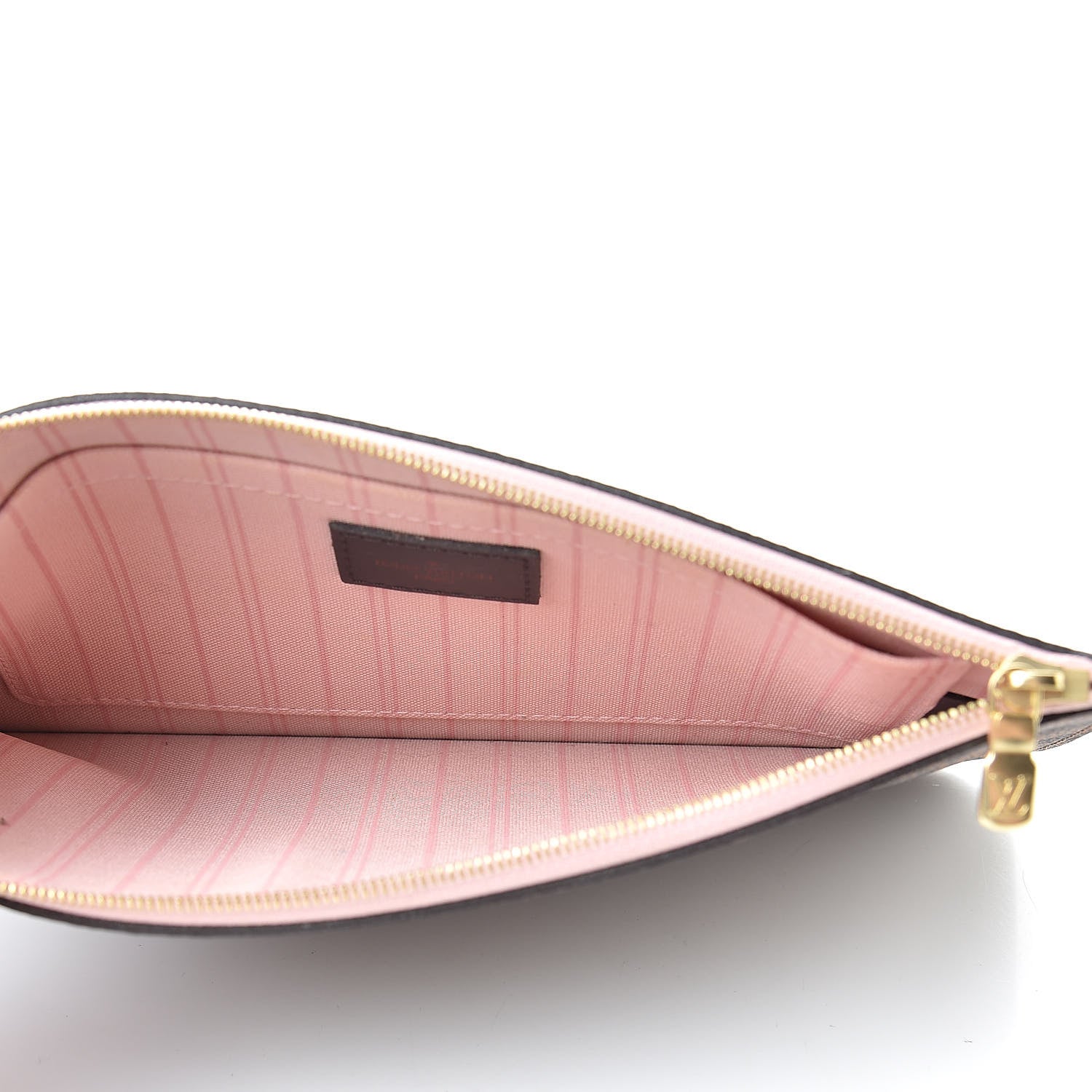Louis Vuitton Damier Ebene Neverfull MM GM Pochette Rose Ballerine 5 of 9