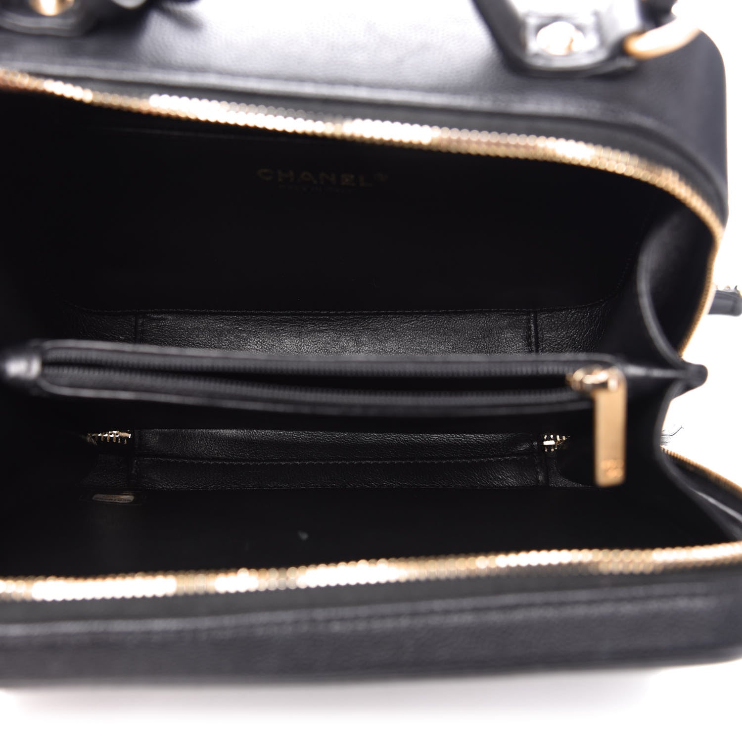Chanel Caviar Quilted Medium CC Filigree Vanity Case Black 5 of 12