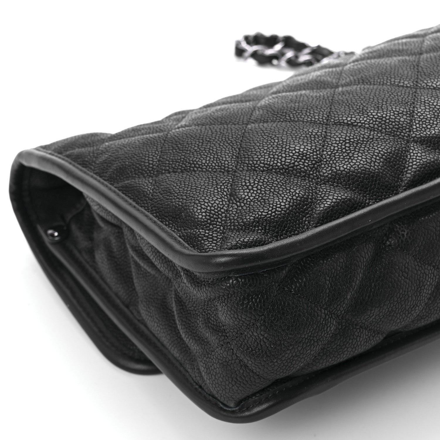 Chanel Caviar Quilted Large French Riviera Flap Black 11 of 12
