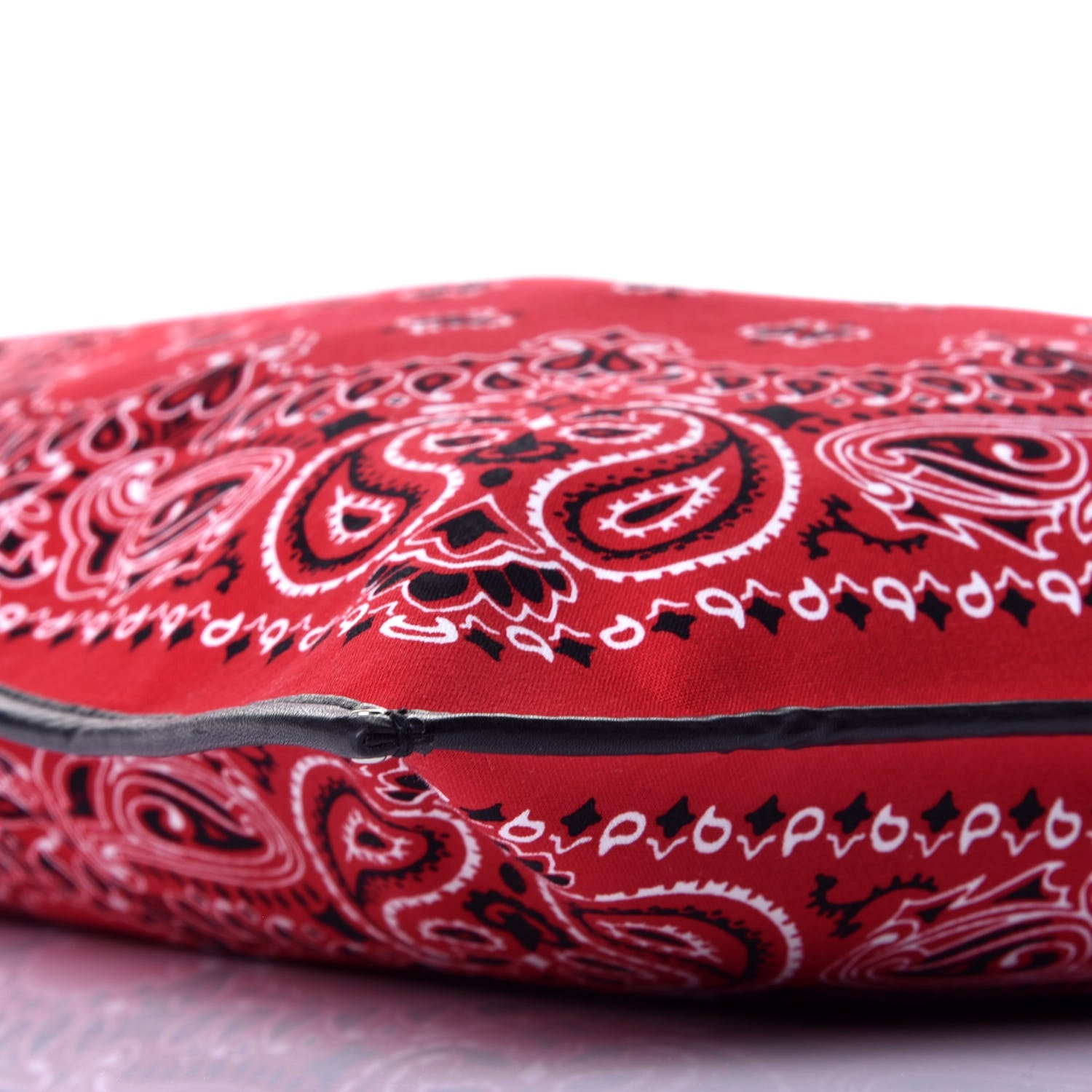 Saint Laurent Canvas Bandana Antibe Flat Shopping Tote Red 7 of 8