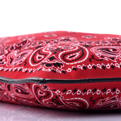 Saint Laurent Canvas Bandana Antibe Flat Shopping Tote Red 7 of 8