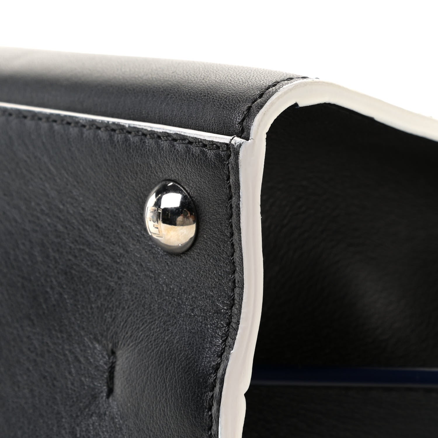 Fendi Vitello Dolce Mini 3Jours Tote Black 9 of 10