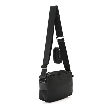 Prada Re-Nylon Vela Saffiano Pocket Double Zip Shoulder Bag Black 3 of 10