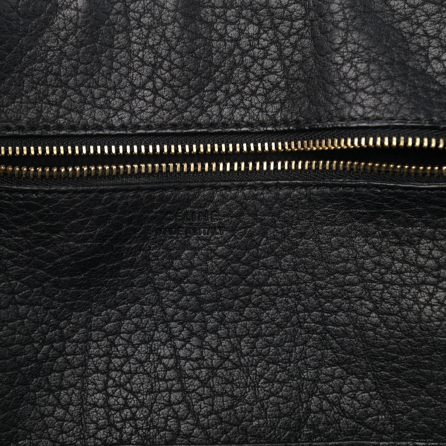 Celine Crisped Calfskin Medium Tie Knot Tote Black 11 of 16