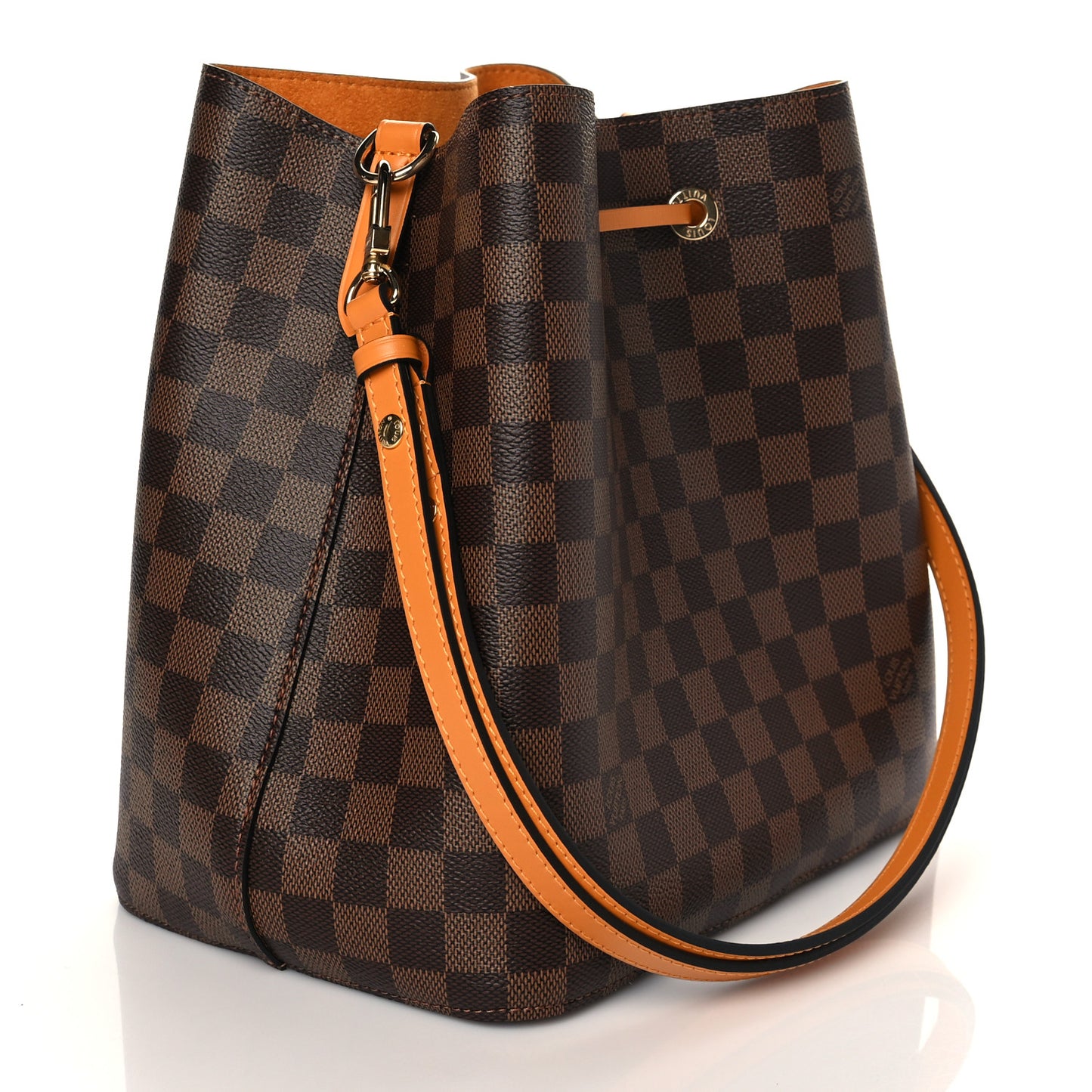 Damier Ebene Neonoe MM Safran