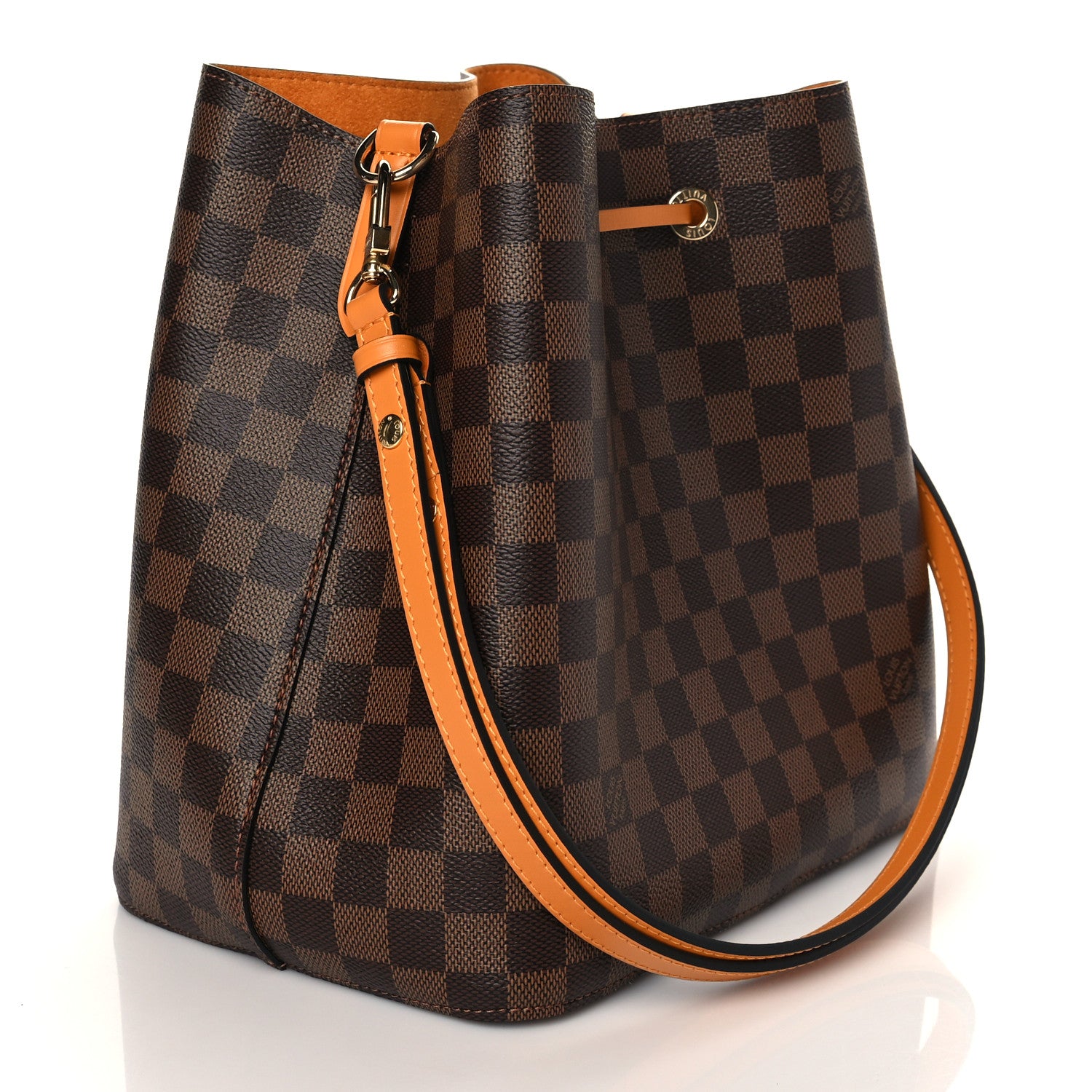 Louis Vuitton Damier Ebene Neonoe MM Safran 3 of 10