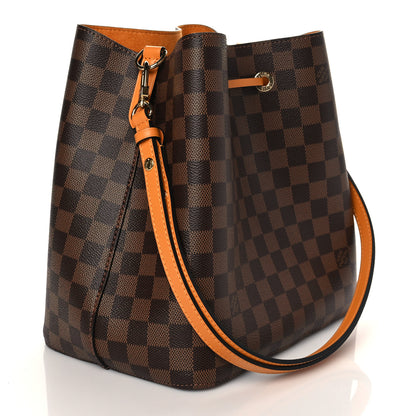 Louis Vuitton Damier Ebene Neonoe MM Safran 3 of 10