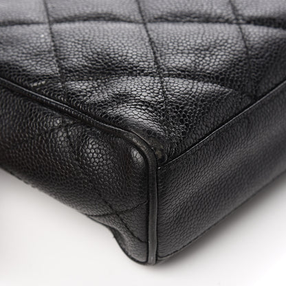 Chanel Caviar Quilted Medium Single Flap Black 13 of 15