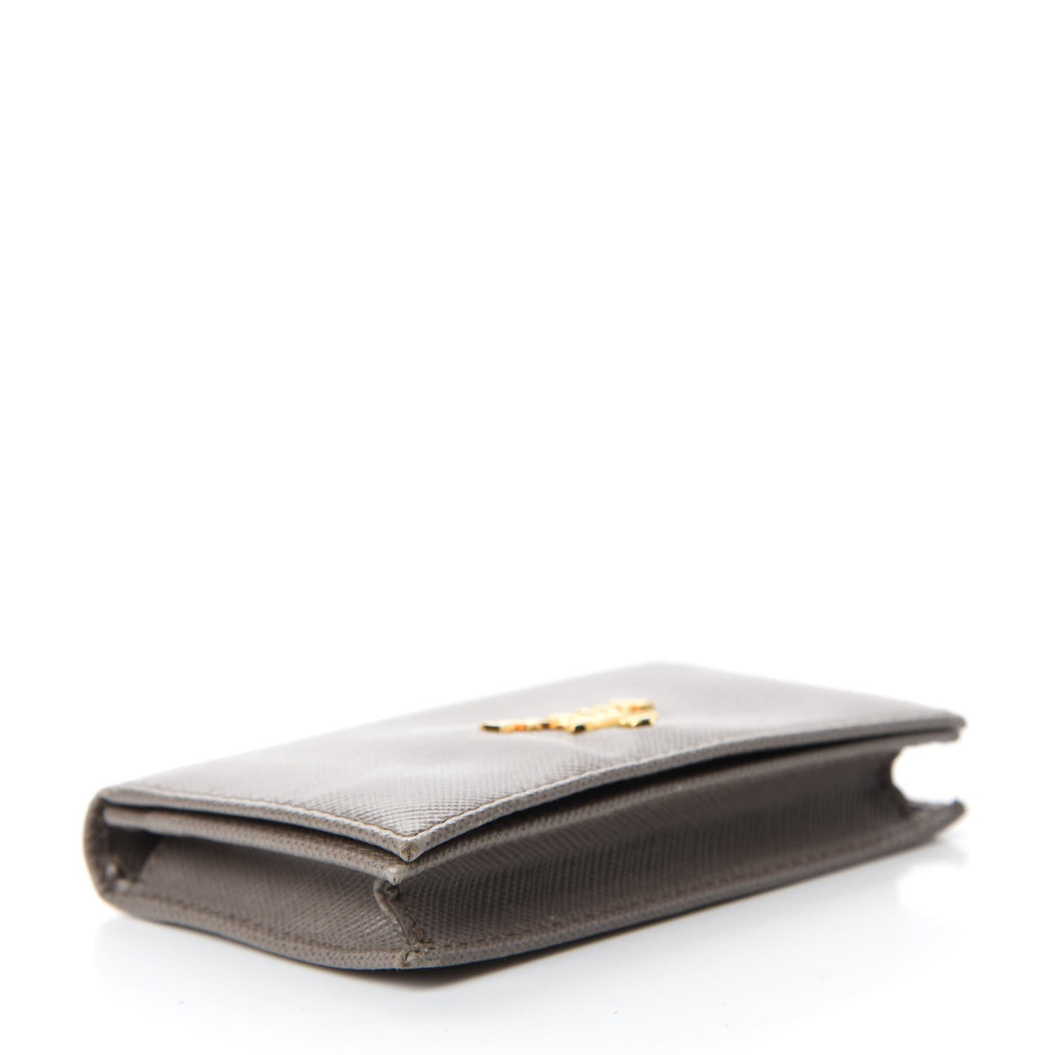 Prada Saffiano Metal Card Holder Argilla 4 of 12