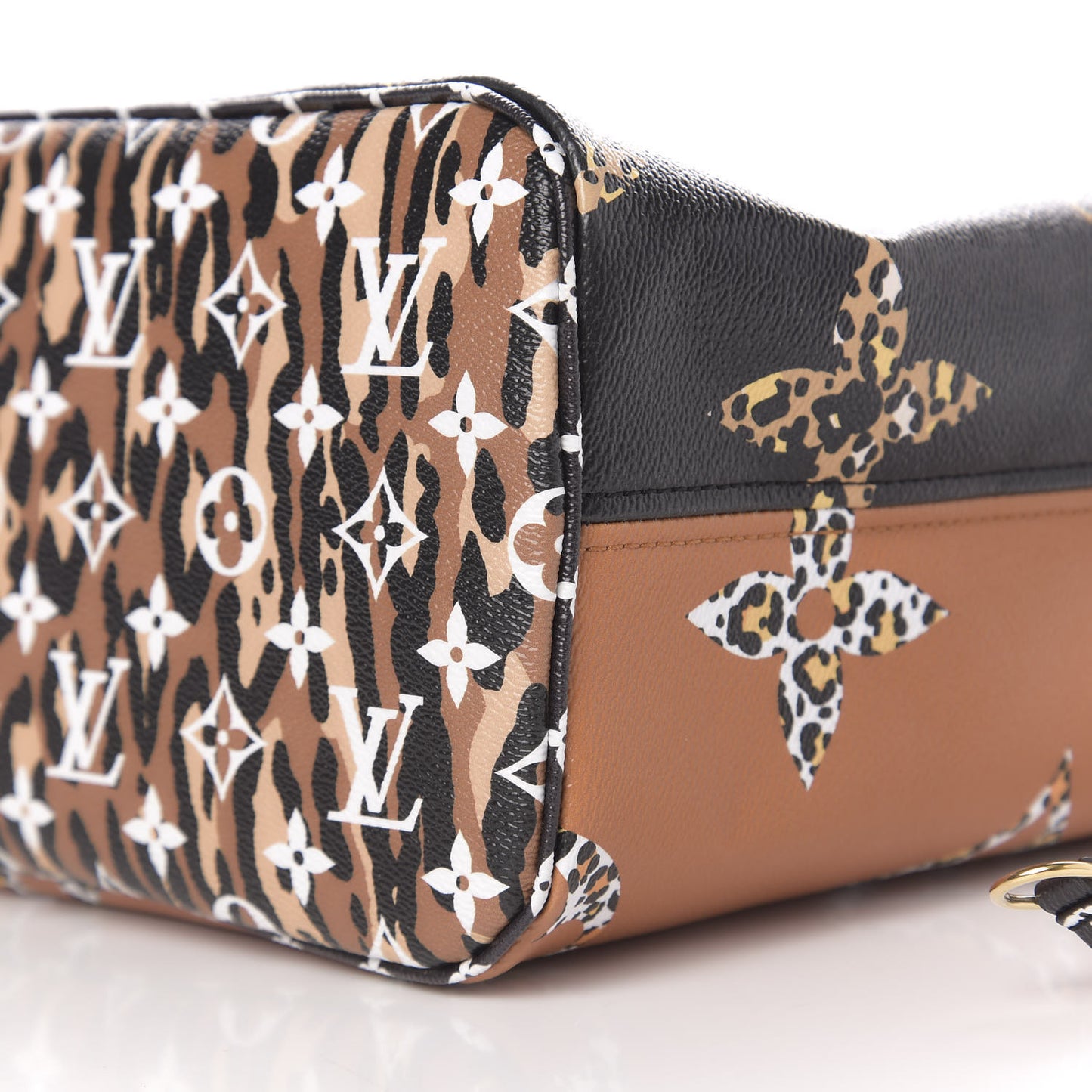 Monogram Giant Jungle Neverfull MM Black