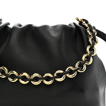 Loewe Mellow Nappa Donut Chain Mini Flamenco Knot Clutch Black 8 of 10