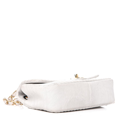 Chanel Calfskin Surpique Chevron Small Flap White 4 of 34