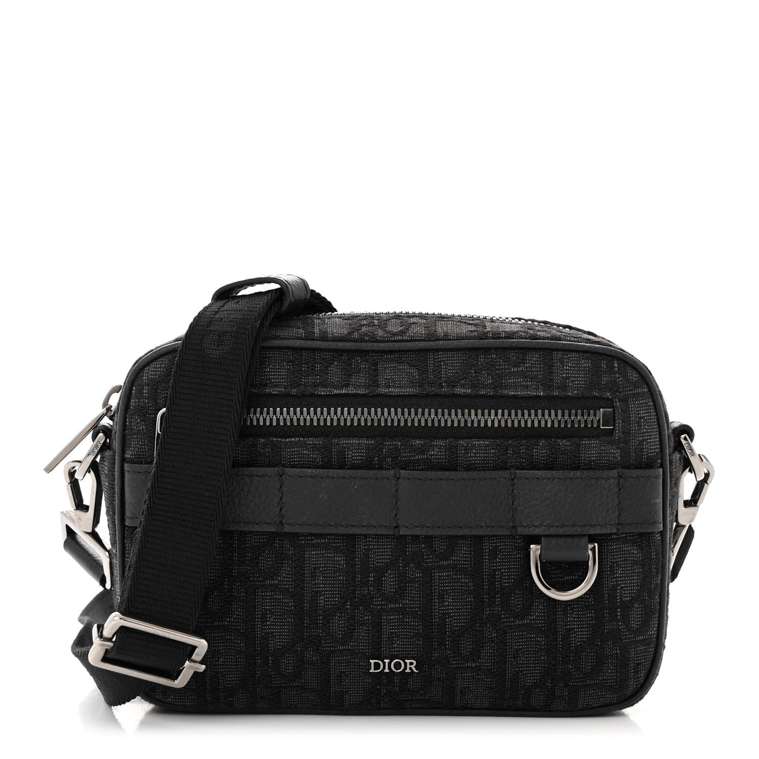 Christian Dior HOMME Oblique Safari Messenger Black 1 of 12