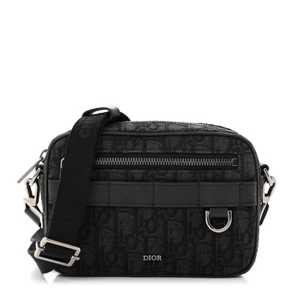 Christian Dior HOMME Oblique Safari Messenger Black 1 of 12