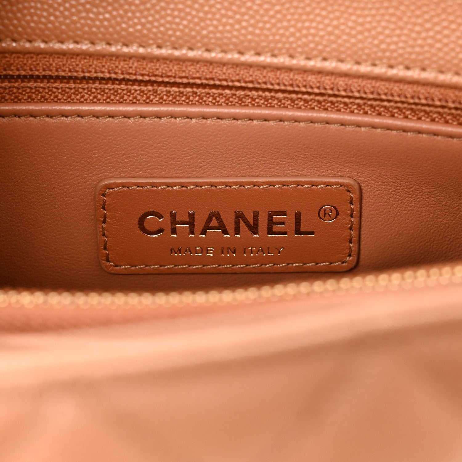 Chanel Caviar Quilted Small Coco Handle Flap Brown 5 of 10