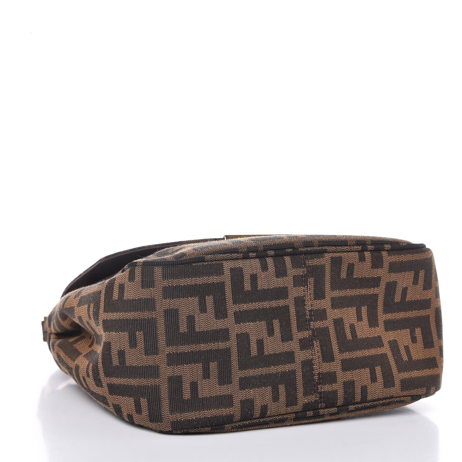 Fendi Zucca Vitello Artic Small Messenger Bag Tobacco Castagna 4 of 7