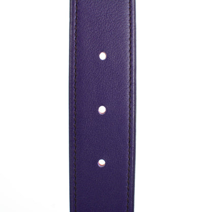 Hermes Epsom Swift 32mm H Belt 80 Rubis Iris 6 of 8