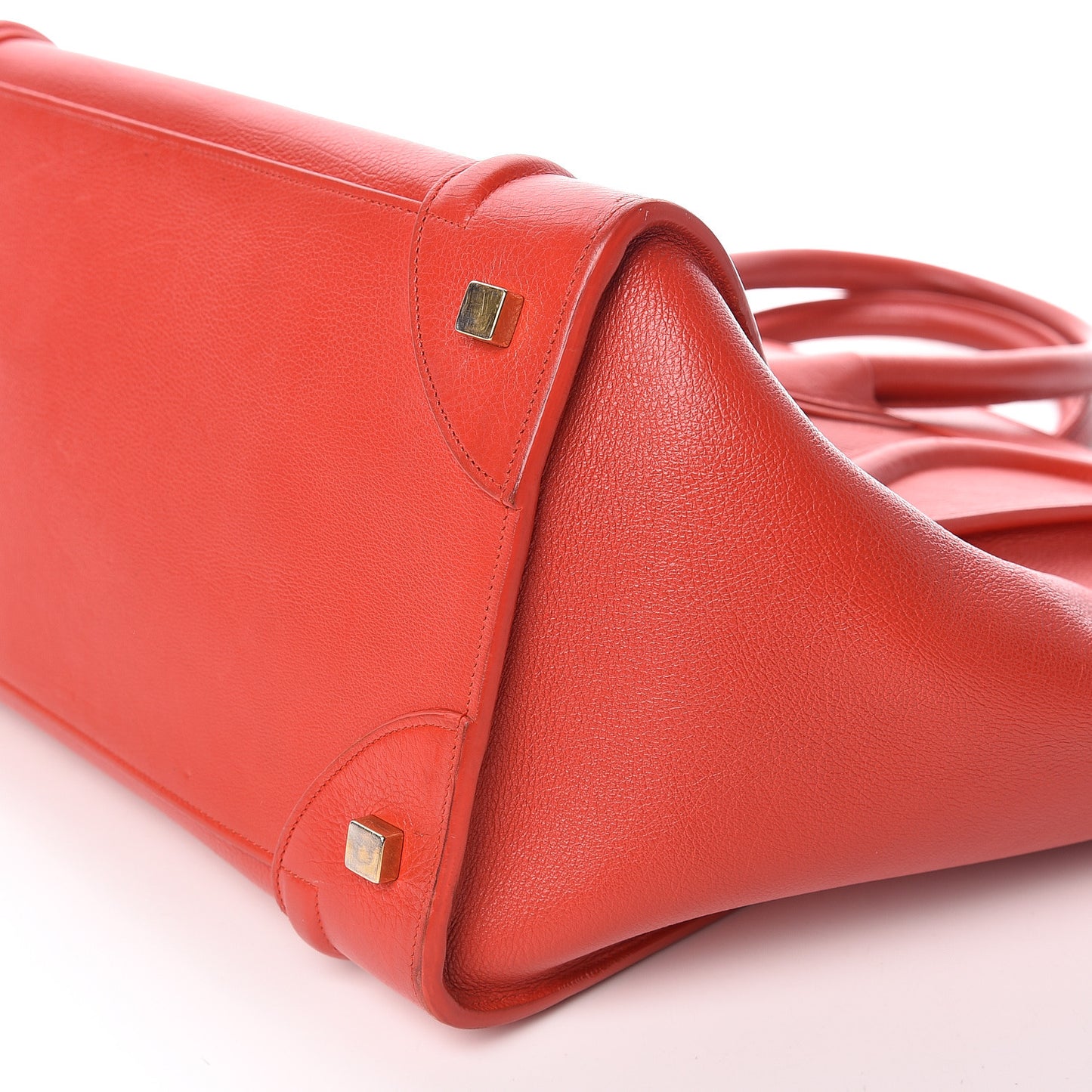 Baby Calfskin Mini Luggage Coquelicot