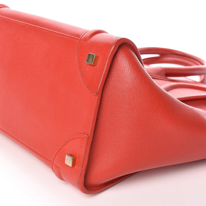 Celine Baby Calfskin Mini Luggage Coquelicot 8 of 8