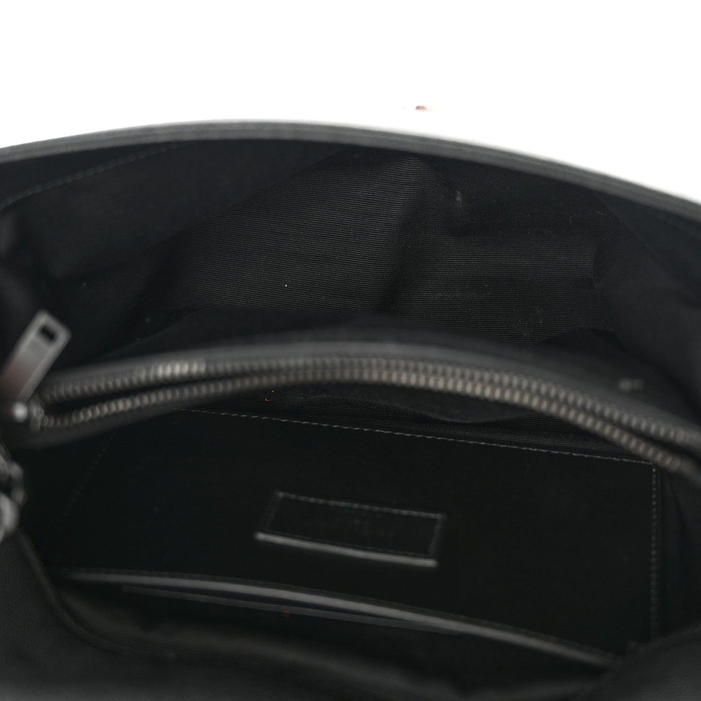 Grain De Poudre Medium West Hollywood Monogram Fold-Over Black