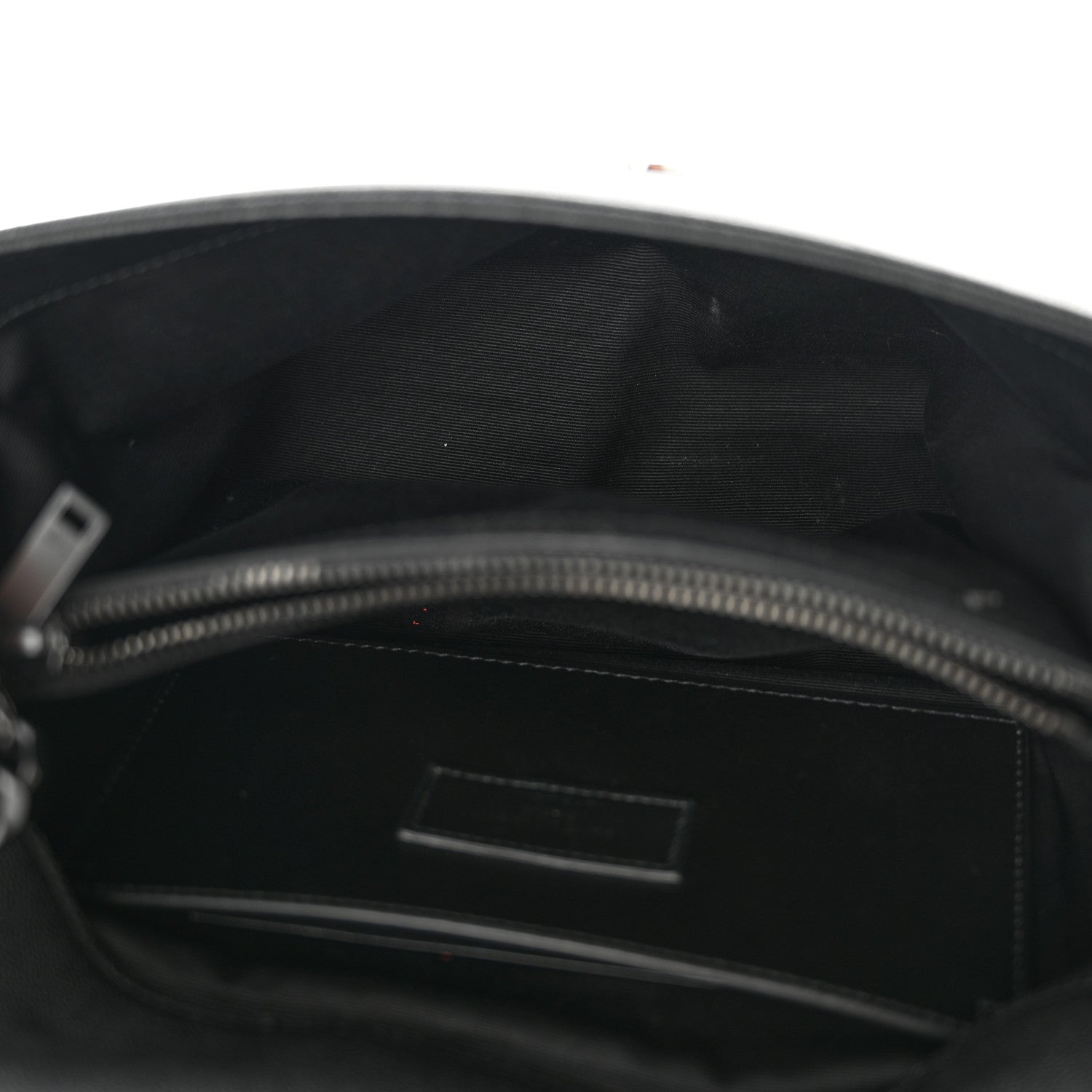 Saint Laurent Grain De Poudre Medium West Hollywood Monogram Fold-Over Black 5 of 11