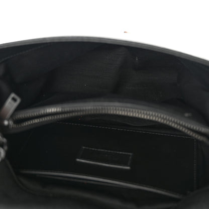 Saint Laurent Grain De Poudre Medium West Hollywood Monogram Fold-Over Black 5 of 11
