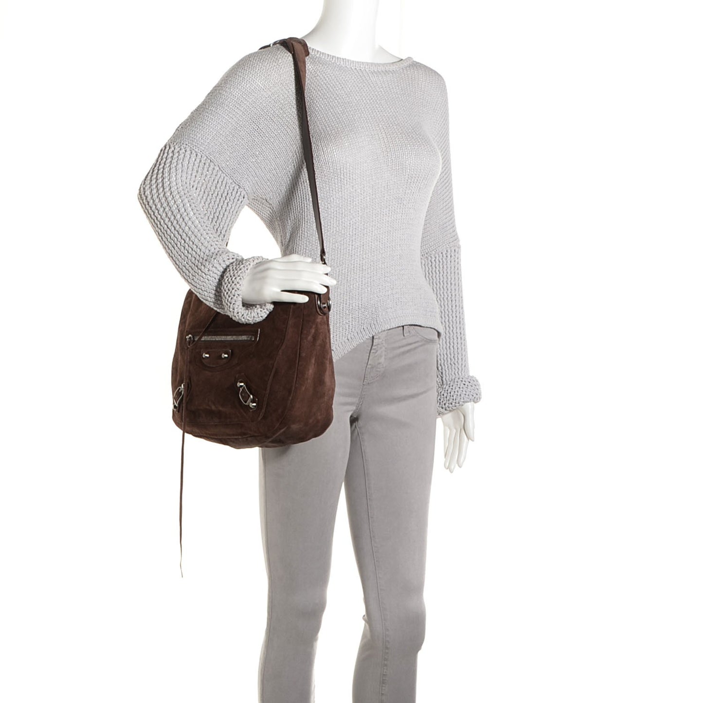 Suede Baby Daim Folk Messenger Brown