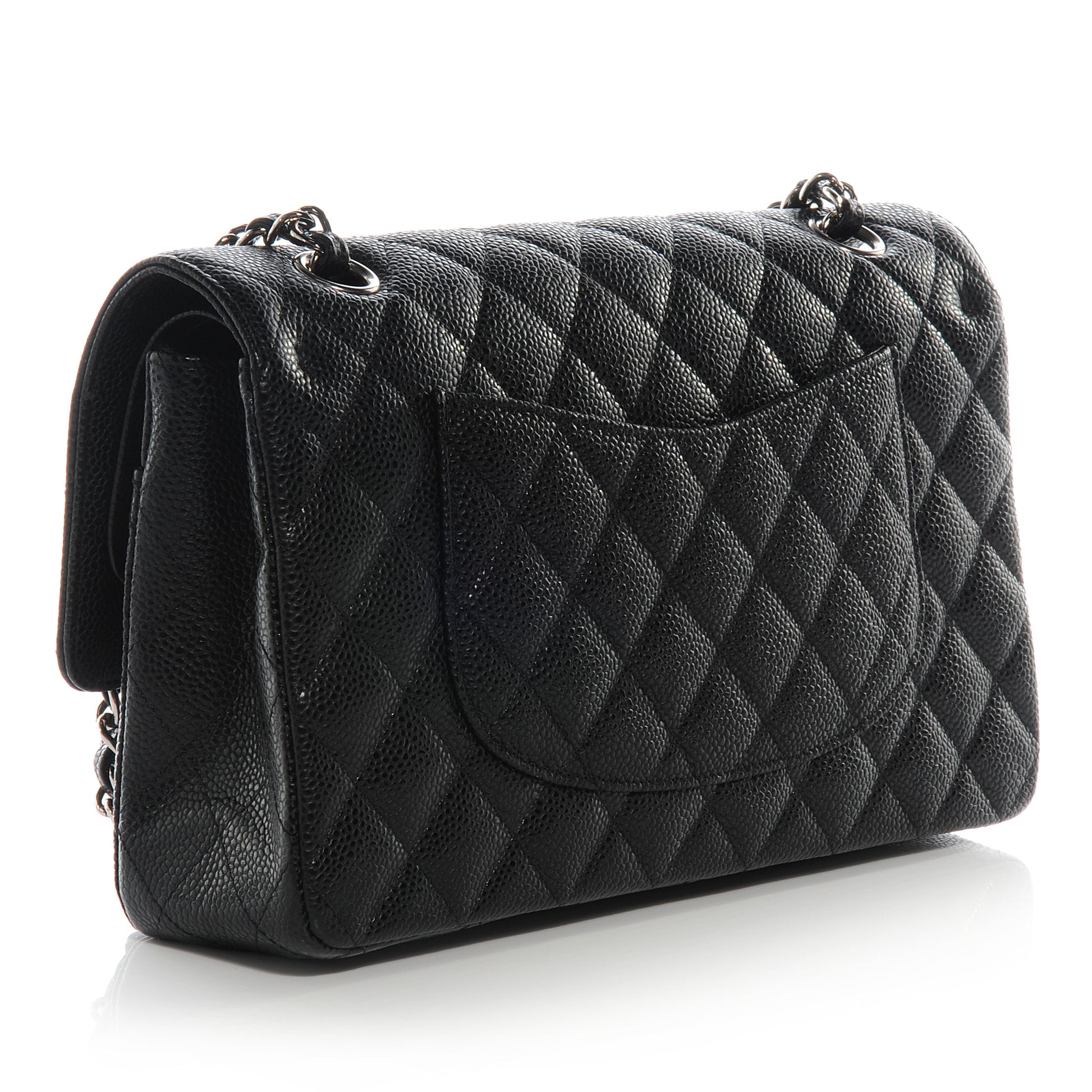 Chanel Caviar Quilted Medium Double Flap Black 3 of 7