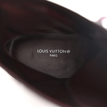 Louis Vuitton Patent Territory Ranger Boots 37.5 Bordeaux 8 of 16