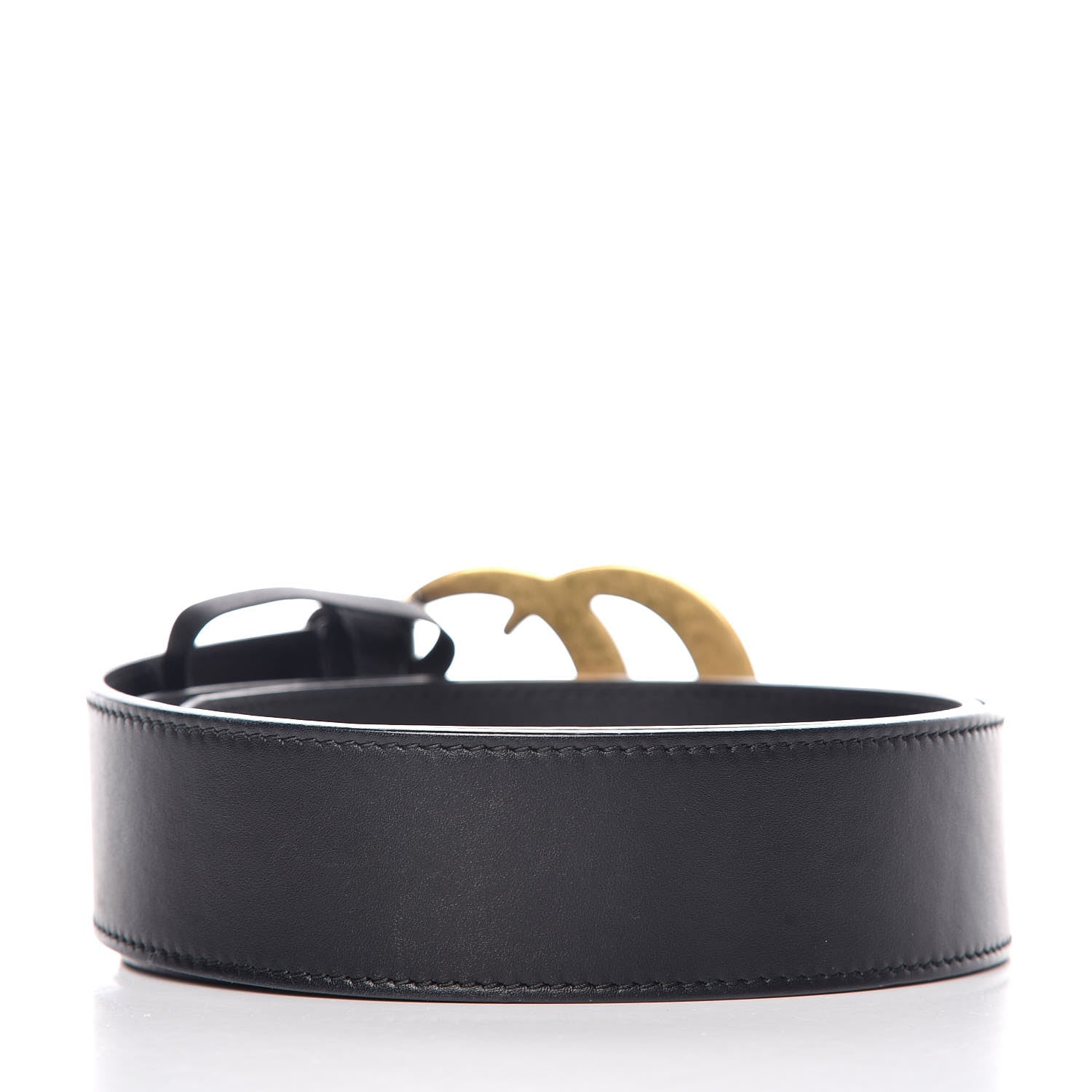 Gucci Calfskin Double G 40mm Belt 80 32 Black 3 of 4