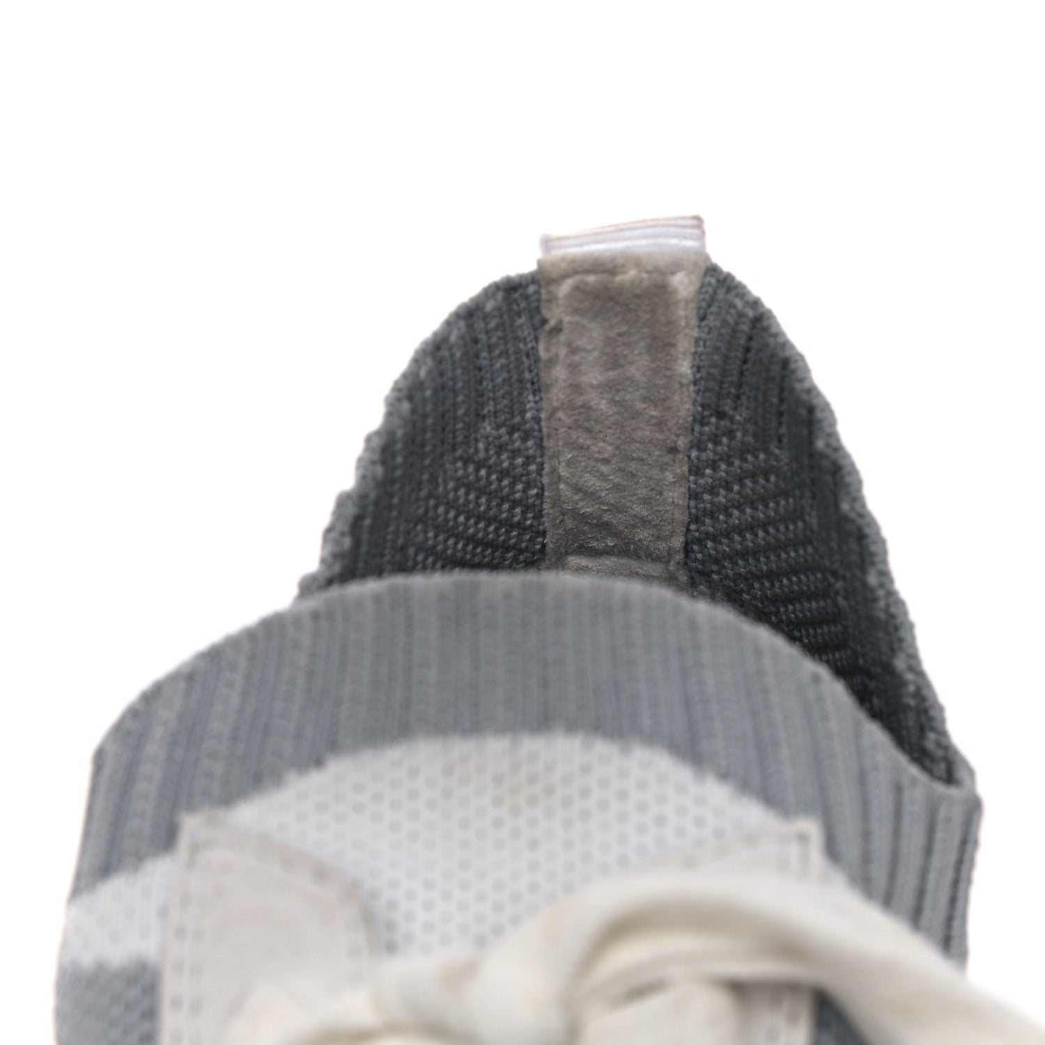 Chanel Fabric Suede Calfskin Stretch CC Sneakers 37 White Grey 11 of 12