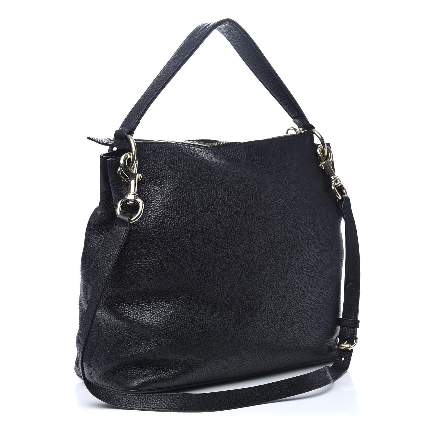 Gucci Pebbled Calfskin Large Soho Hobo Black 3 of 9