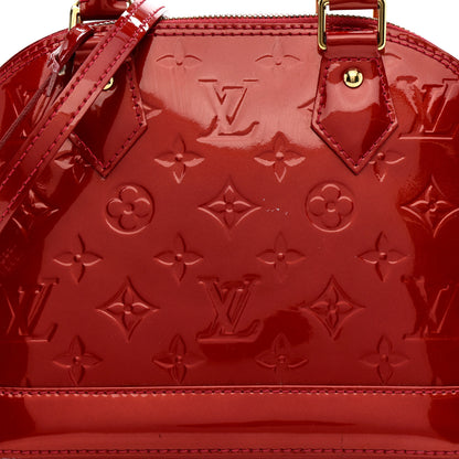 Louis Vuitton Vernis Alma BB Pomme D'Amour 8 of 15