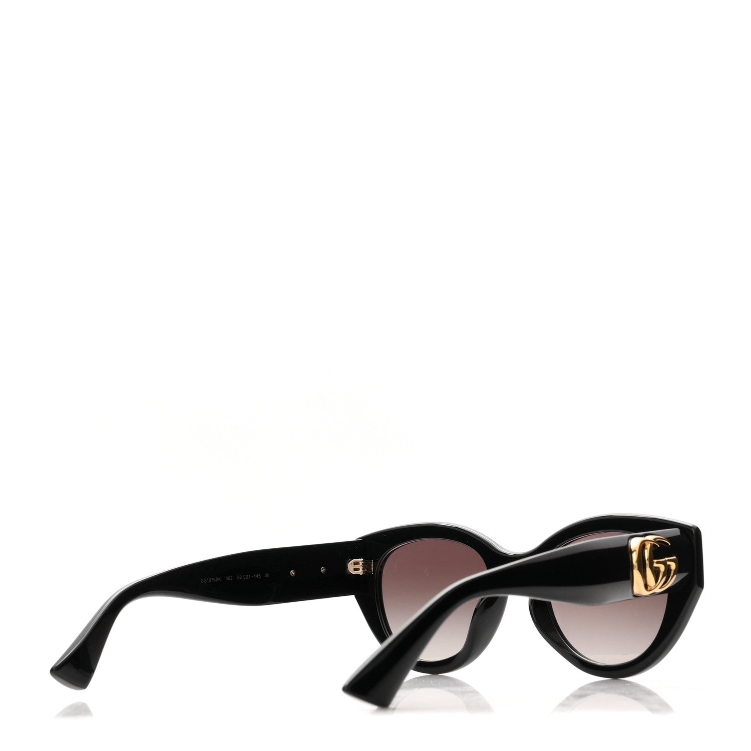 Gucci Acetate Low Nose Bridge Fit Sunglasses GG1976SK Black 5 of 8