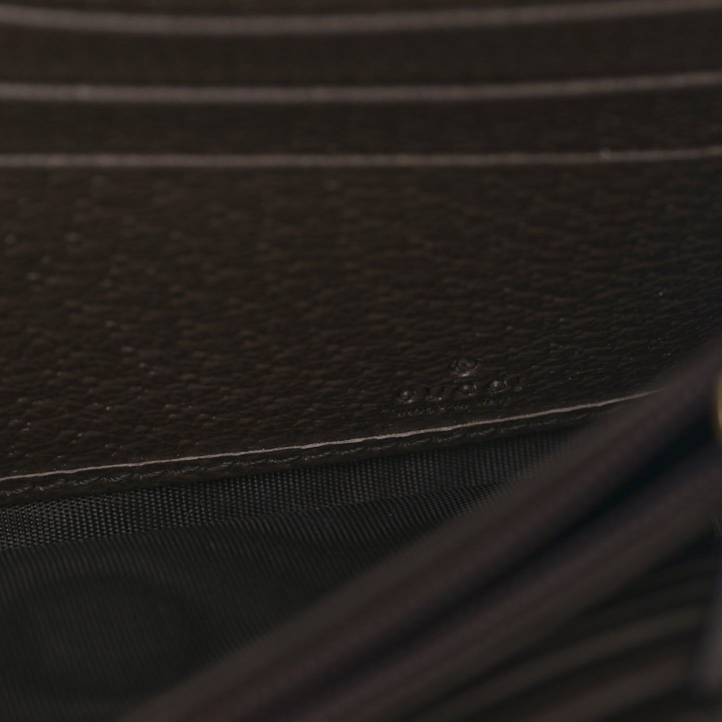 Monogram Jumbo GG Textured Dollar Calfskin Web Ophidia Continental Wallet Camel Ebony New Acero