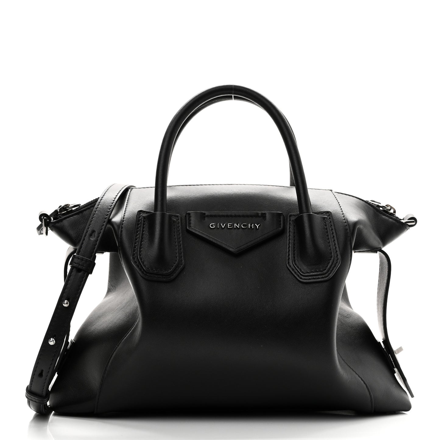 Smooth Calfskin Small Soft Antigona Black