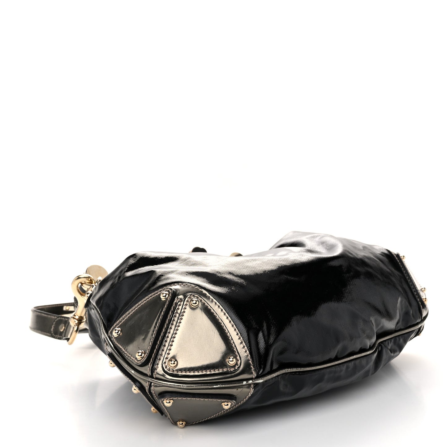 Coated Canvas Medium Indy Top Handle Hobo Black