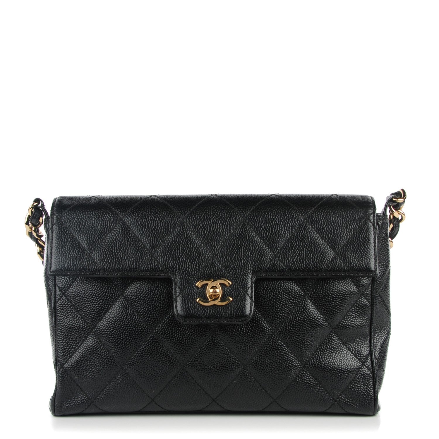Chanel Caviar Quilted Single Flap Black 1 of 9