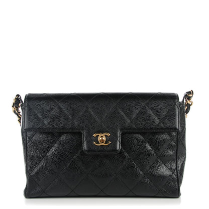 Chanel Caviar Quilted Single Flap Black 1 of 9