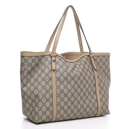 Gucci GG Supreme Monogram Medium Nice Tote Beige 3 of 20