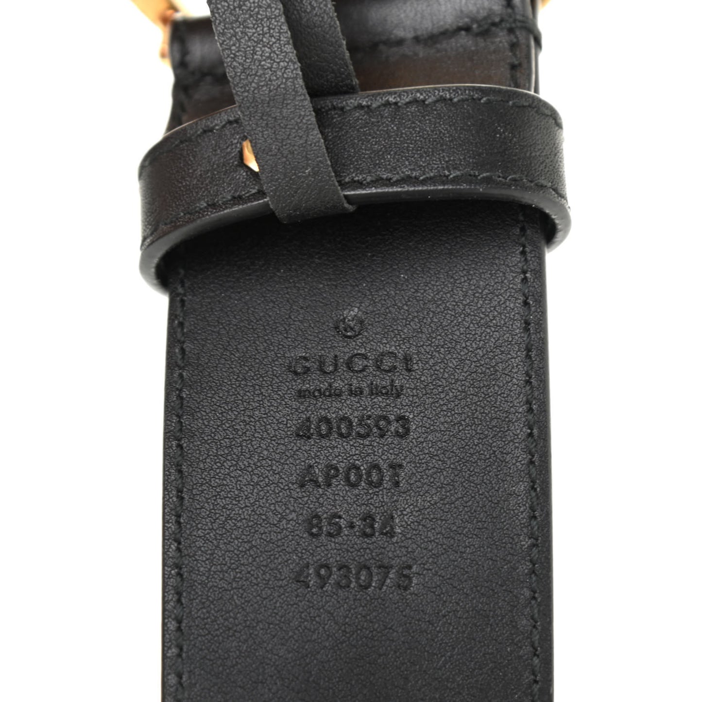 Calfskin Double G 40mm Belt 85 34 Black