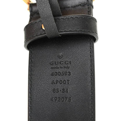 Gucci Calfskin Double G 40mm Belt 85 34 Black 5 of 8