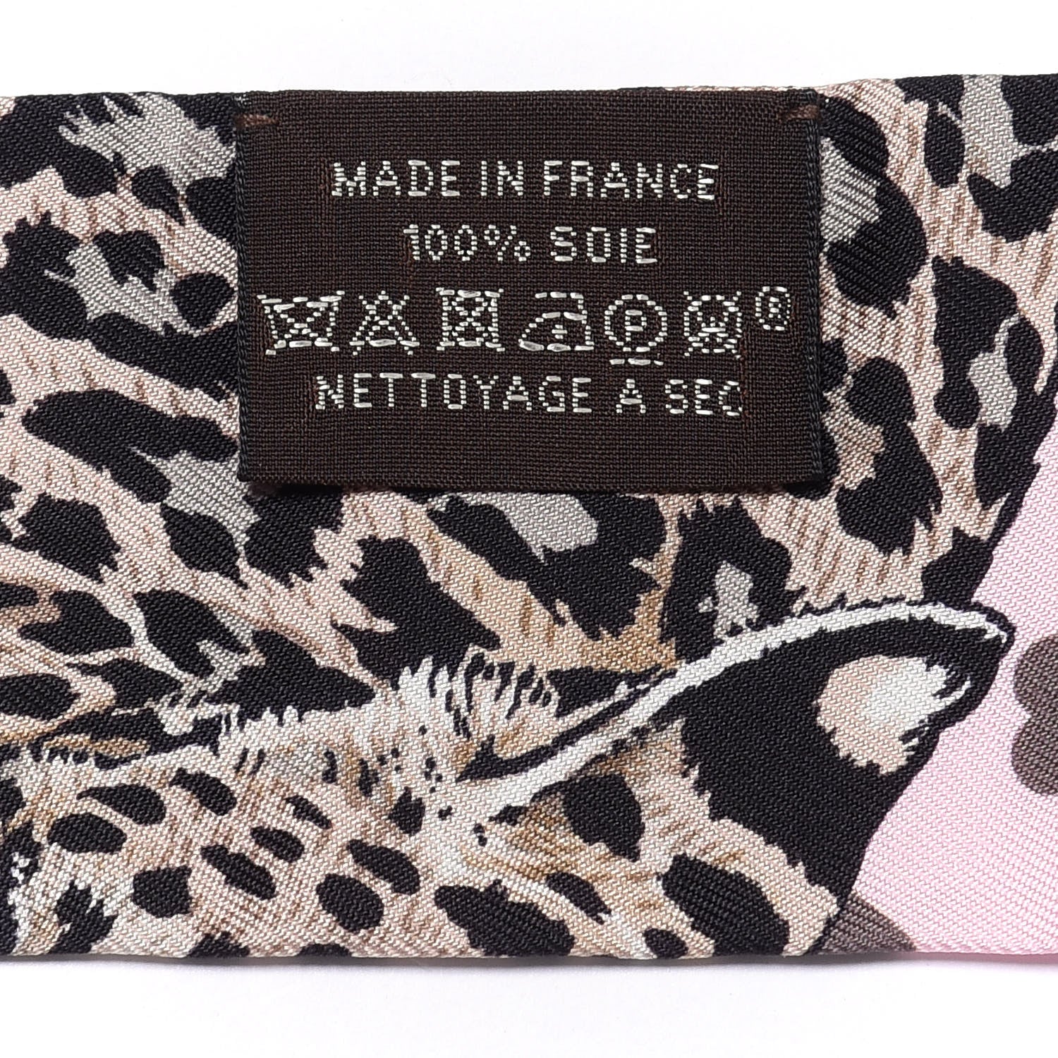 Hermes Silk Jungle Love Love Twilly Rose Pale Etoupe 4 of 4
