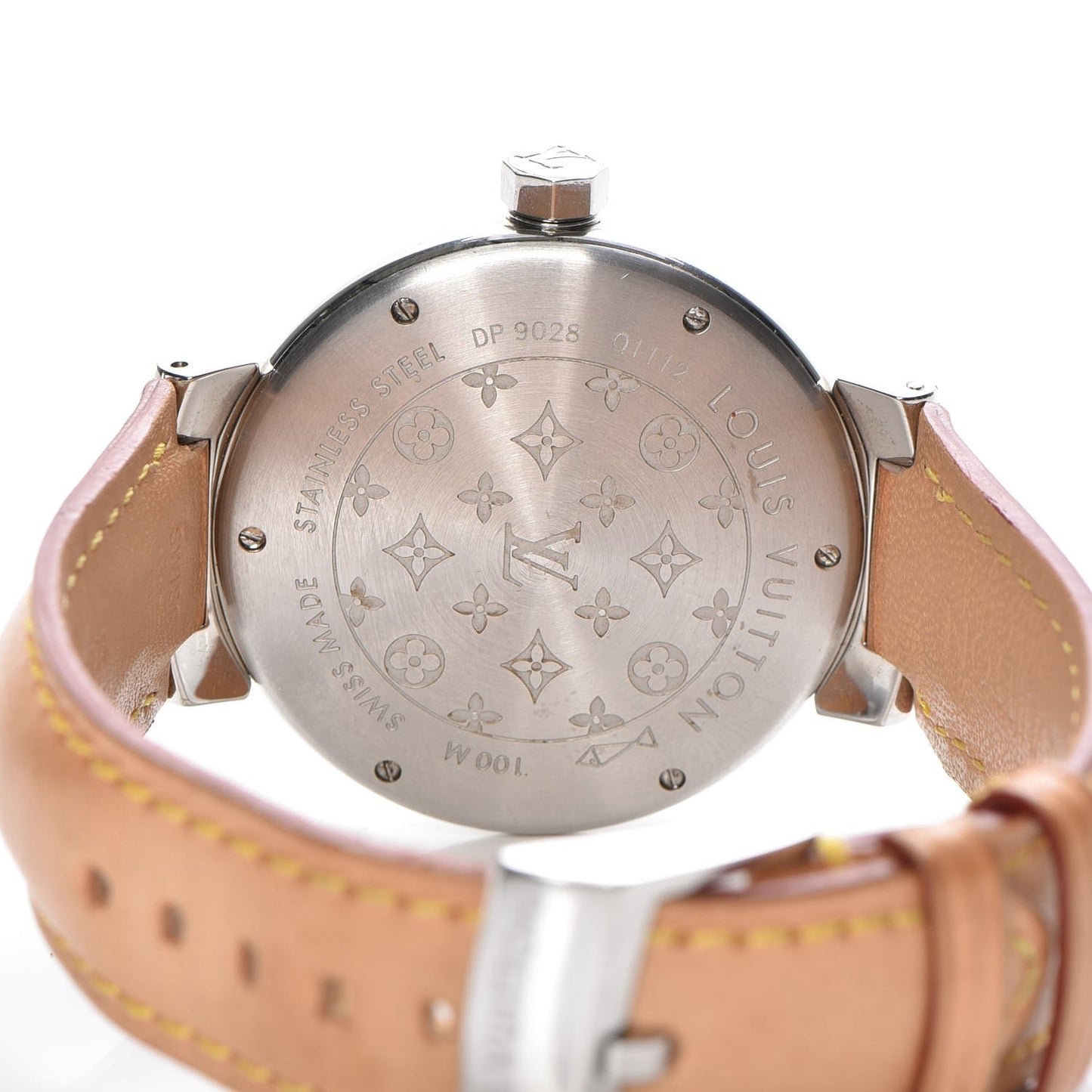 Stainless Steel Vachetta 39mm Tambour Quartz Watch Champagne