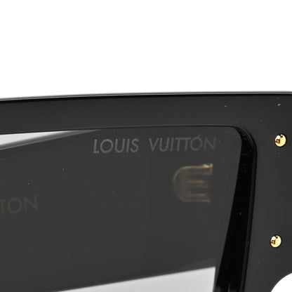 Louis Vuitton Acetate Swarovski Crystal Cyclone Sunglasses Z1578E Black 7 of 8