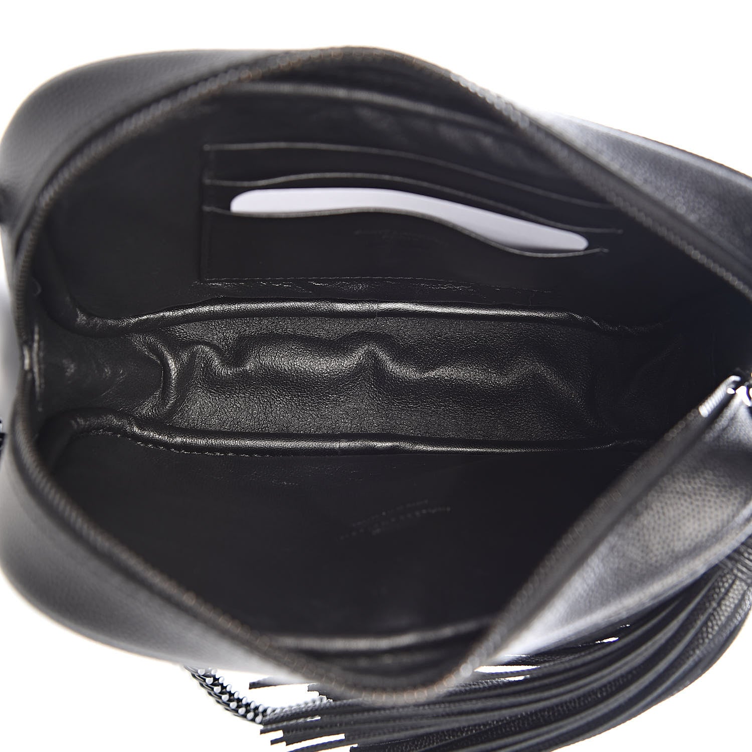 Saint Laurent Grain De Poudre Matelasse Monogram Mini Lou Camera Bag Black 5 of 11