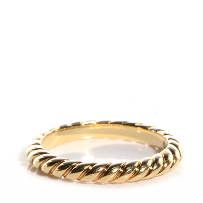 David Yurman 18K Yellow Gold 2.5mm Cable Band Ring 6.5 1 of 6