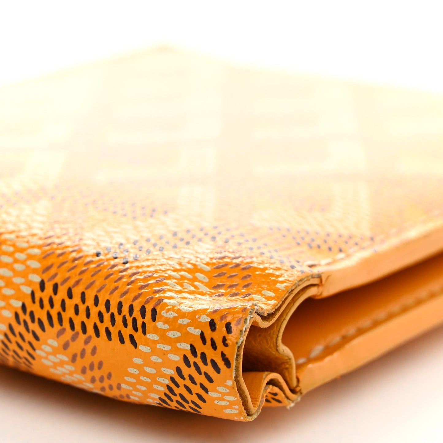 Goyardine Victoire Bi-Fold Wallet Yellow